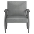 thumbnail image 2 of Chaise d’appoint de mi-siècle moderne en tissu, beige, 2 of 7