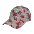 thumbnail image 6 of Lsque Rose Flowers Baseball Cap Trucker Low Profile Hat Golf Dad Hat Adjustable Original Classic Unconstructed Plain Cap Men Women, 6 of 9