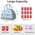 thumbnail image 4 of Insulated Lunch Bag Women, Reusable Cute Sea Life Tote Lunch Box, Leakproof Cooler Lunch Bags for Work Office Travel Picnic, 4 of 4