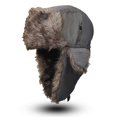 thumbnail image 1 of Gorro Ushanka de trampero, cálido gorro de piel de soldado ruso con orejeras para esquiar en invierno., 1 of 4