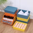 thumbnail image 3 of Underwear Drawer Organizer Plastic: Versatile Socks Storage Box Bra Organizer, 3 of 7