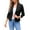 black, variant on Women's 3/4 Sleeve Blazer Casual Open Front Cardigan Office Cropped Blazer Jacket