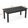 thumbnail image 5 of Stoog 35.5" Outdoor Adirondack Coffee Table, HIPS All Weather Patio Coffee Table for Garden Lawn Porch Balcony, Black, 5 of 6