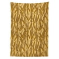 thumbnail image 3 of Ambesonne Harvest Tablecloth Rectangular Table Cover, Cereal Ears Rural Field, 52"x70", Mustard Yellow, 3 of 4