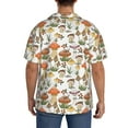 thumbnail image 5 of Sigee Mushrooms Print Men's Shirts Casual Button Down Short Sleeve Summer Beach Shirt Hawaiian Vacation Shirts Tee Shirt-X-Large, 5 of 7