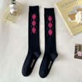 thumbnail image 1 of Fashionable and Personalized Korean Versatile Retro Slim Calf Knee Length Socks 22 EU35-40, 1 of 6