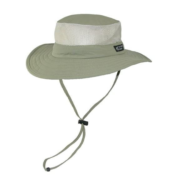 Dorfman Pacific Chapeau de Soleil à Grand Bord avec Côtés en Maille