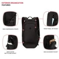 thumbnail image 3 of SwissGear 3598 Backpack Narrow Daypack, Black, 18-Inch, 3 of 4