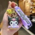 thumbnail image 5 of Llavero Kawaii Sanrio de dibujos animados, bonito Kuromi Cinnamoroll, Hello Kitty, My Melody, colgante de mochila, adornos, regalos de joyería, 5 of 5