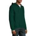thumbnail image 2 of Hanes Men's and Big Men's Ecosmart Fleece Full Zip Hooded Jacket, up to Size 3XL, 2 of 5