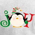 thumbnail image 3 of CafePress - Christmas Penguin Joy Women's Long Sleeve T Shirt - Women's Long Sleeve Graphic Casual T-Shirt, 3 of 4