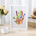 thumbnail image 4 of Pcapzz Clear Family Handprint Kit DIY Handmade Keepsake Wooden Frame with 6 Paints Pen Eraser Paintbrush Non-Marking Nails Newborn Keepsake Baby Handprint Footprint Kit for New or Expecting Parent, 4 of 9
