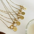 thumbnail image 4 of SKQIT Graduation Gifts Necklace for Women Gold Initial Necklace 18K Gold Plated Dainty Letter Necklace A-Z and Pearl Pendant Personalized Jewelry Birthday Gift, 4 of 7