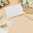 thumbnail image 4 of 1set 5 Yards Polyester Cross Lace Flower Wavy Ribbons for Cloth Making Decor White 1-3/8 inch(35mm), 4 of 9