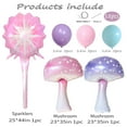 thumbnail image 3 of CYMYLAR Whimsical Mushroom | Sparkler Foil Balloon Set for Fairy Parties, Baby Showers, Birthdays, 3 of 8