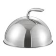 thumbnail image 2 of Cubierta de acero inoxidable para alimentos, accesorios reutilizables, plato para servir, cúpula para platos Diámetro interior de plata: 20 cm, 2 of 9