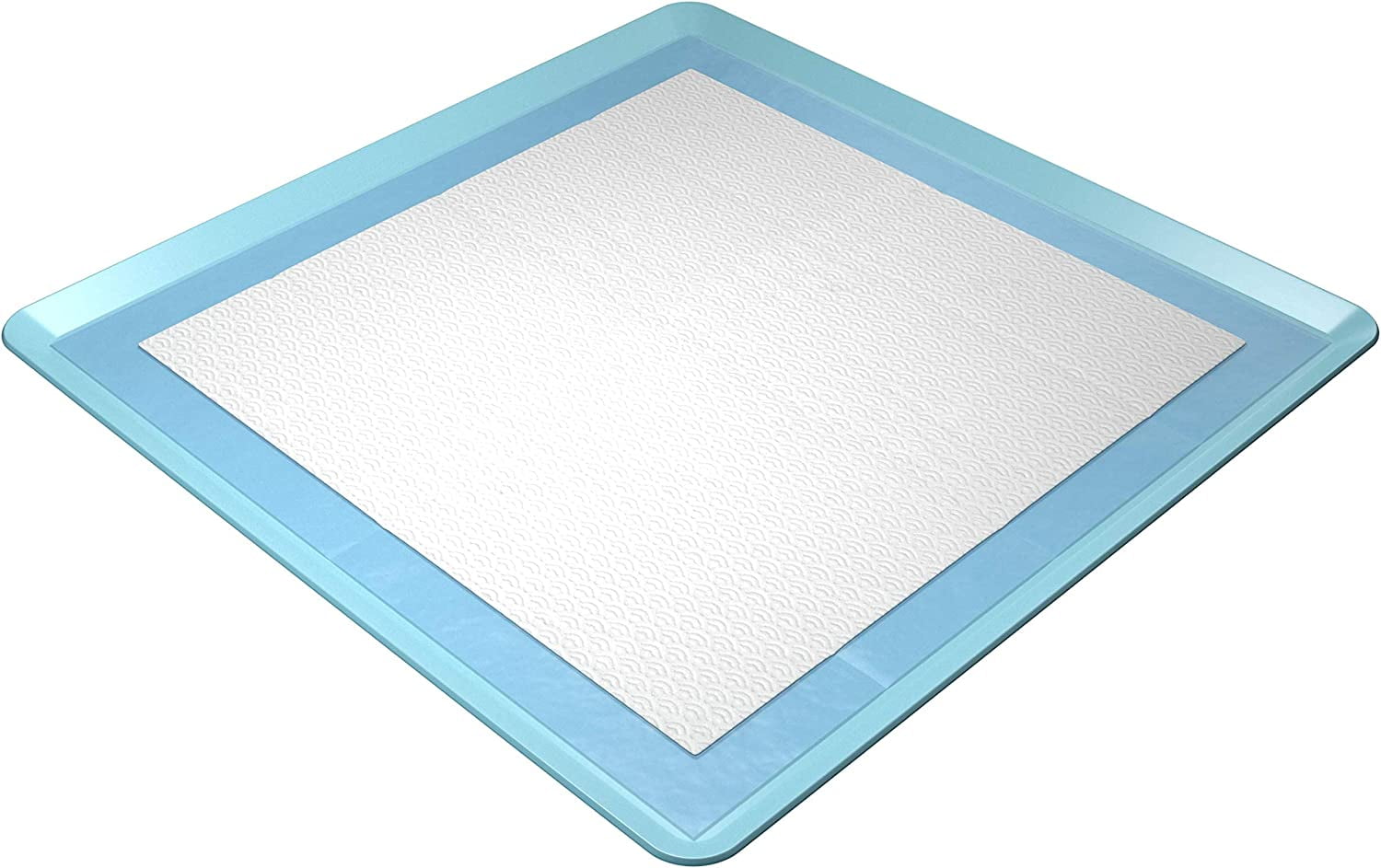 Skywin Dog Pee Pad Holder - 2 Pack Sky Blue No Spill Pee Pad Holder for Dogs - Wee Wee Pad Holder Works with Most Training Pads, Easy to Clean and Store (Sky Blue)