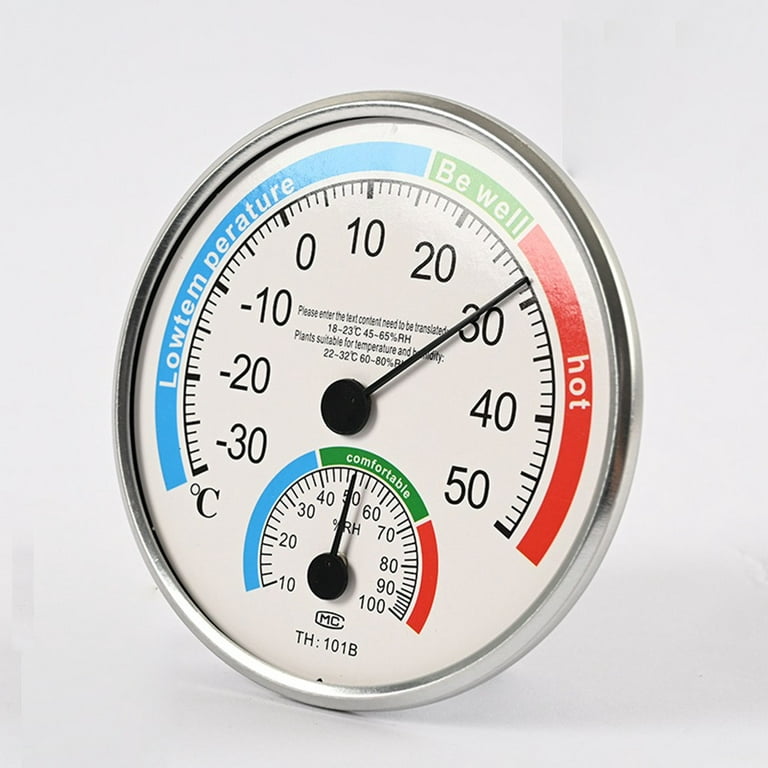 1 Pcs Mini Indoor Thermometer Hygrometer Analog 2 in 1 Temperature Humidity  Monitor Gauge for Home