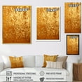 thumbnail image 4 of Designart "Sunset Mirage Golden Tiles" Abstract Framed Wall Art - Modern Gold Abstract Tile Bedroom Framed Canvas Wall Art, 4 of 6