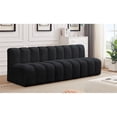 thumbnail image 2 of Meridian Furniture Arc Black Velvet Modular Sectional, 2 of 8