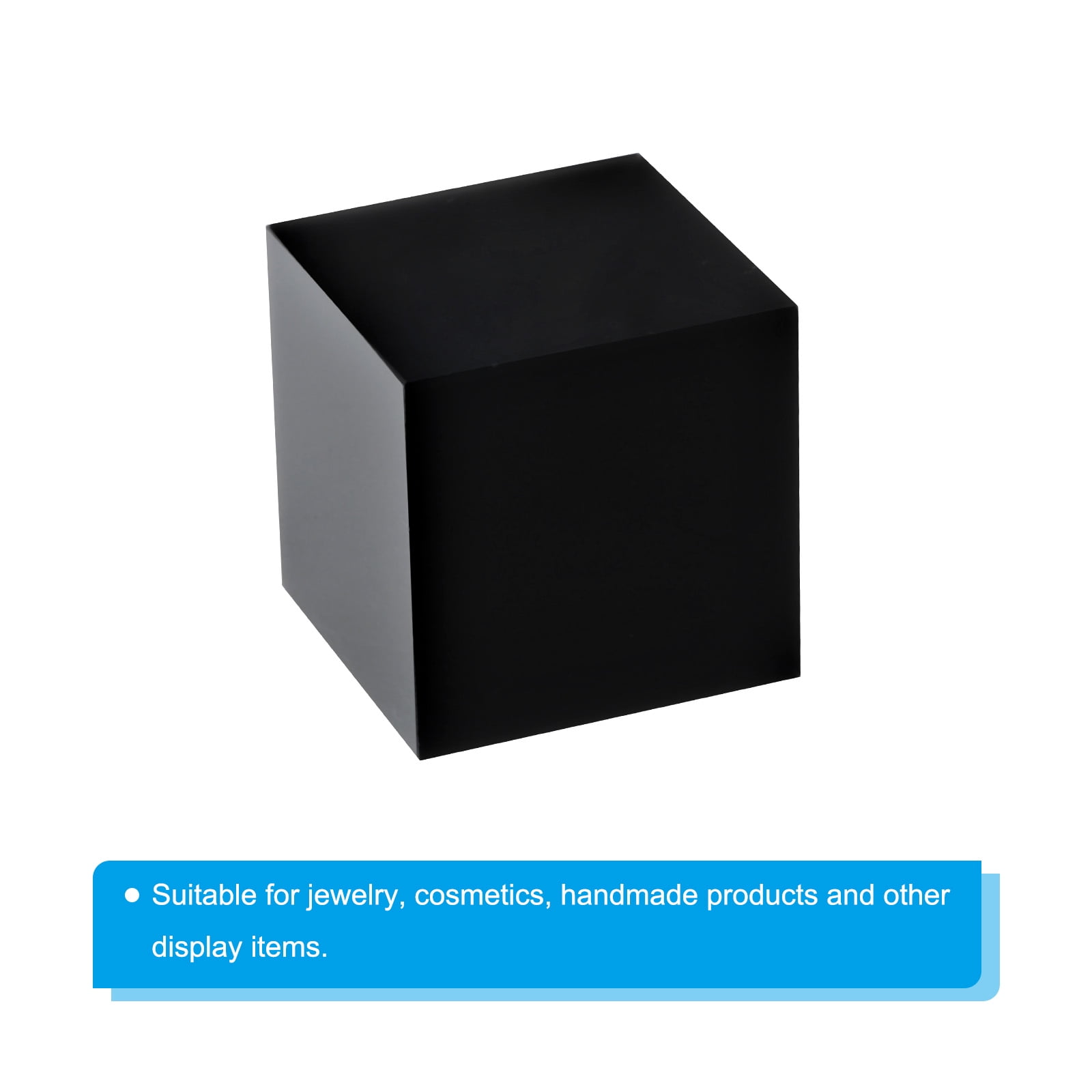 Unique Bargains Jewelry Riser Acrylic Cube Stand Showcase Ring Holder 1.5"x1.5"x 1.5"