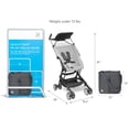 thumbnail image 5 of Munchkin® Sparrow™ Ultra Compact Lightweight Travel Stroller for Babies & Toddlers, Grey, 5 of 5