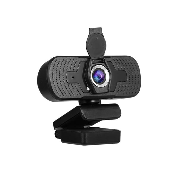 Caméra de vidéoconférence Webcam grand angle 1080P HD Plug & Play USB avec  capuchon d'objectif et trépied pour ordinateur de bureau 