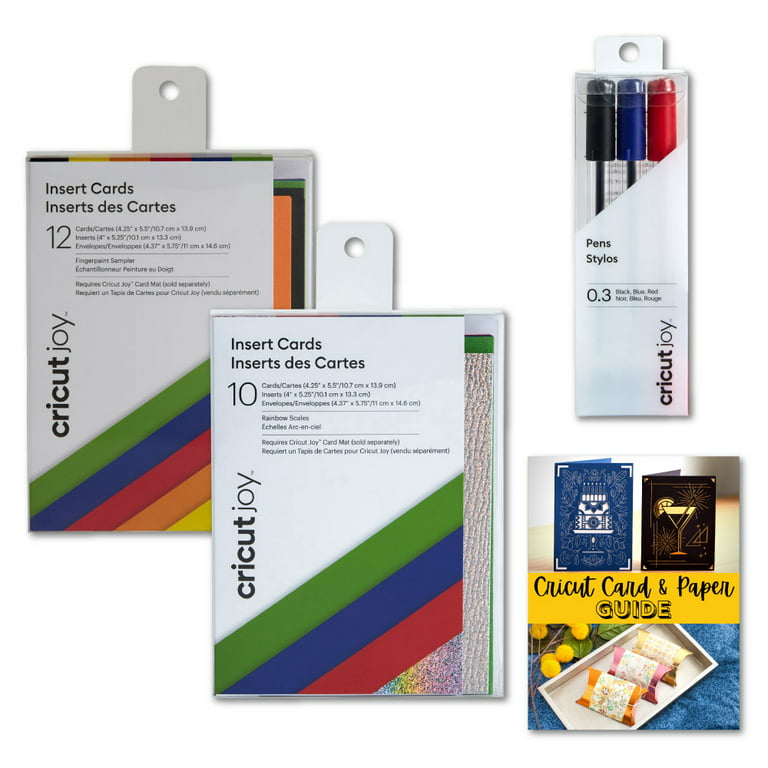 Cricut Joy Insert Cards Bundle Set, FingerPaint, Rainbow Scales with P