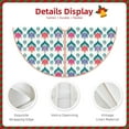 thumbnail image 3 of Bingfone Christmas Tree Skirt Mat Christmas Decoration Interior 30" -Tulips Flowers, 3 of 6