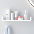 thumbnail image 2 of Estante De Pared Para Baño, Estante De Ducha Adhesivo, Estante Flotante, Estante De Almacenamiento De Ducha, Fijo, Se Puede Utilizar En Baños,White,32*11*7cm, 2 of 5