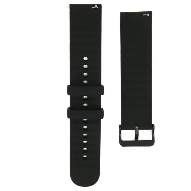 Silicone Watchband, Smartwatch Silicone Strap Adjustable Buckle Easy To For GTS 3 Watch Black