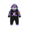thumbnail image 2 of MEZZALL Boys Halloween O-Neck Bodysuit Onesie Long Sleeve Pumpkin Outfits With Hood For Toddler Baby Fall Winter Jumpsuit Romper Breathable Clothing, 2 of 6