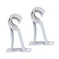 thumbnail image 1 of MasteelfCA 2Pcs Thicker Roman Style Curtain Rod Aluminum Alloy Single Bracket Curtain Rod Drapery Pole (White), 1 of 7