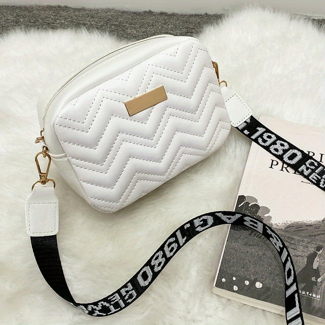 Mini Sac à Bandoulière Mode avec Fermeture Éclair, Sac Bandoulière au Design Décontracté pour Femmes pour le Trajet Quotidien