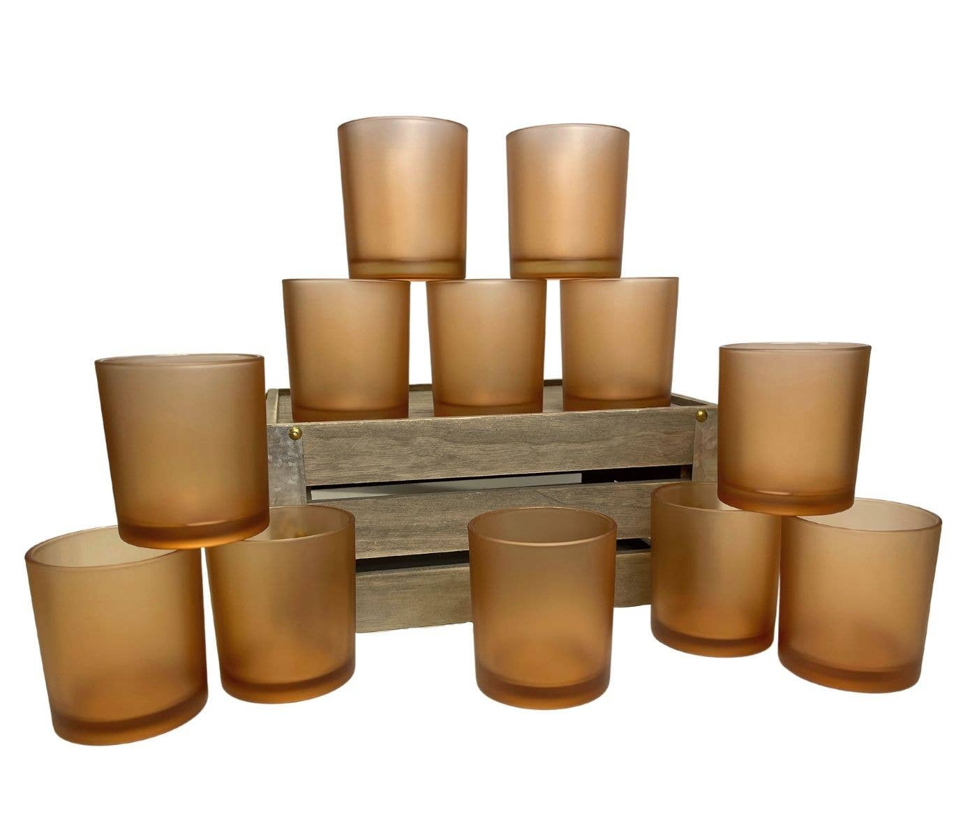 14 oz. Havana Champagne Empty Candle making Jar candle vessels for DIY candle-making projects (Box of 36)