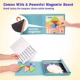 thumbnail image 4 of stanreset Kids Magnetic 3D Jigsaw Tangram Game for Children Learning Educational Drawing Board Games Toy Gift, 4 of 5