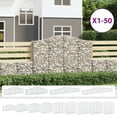 thumbnail image 4 of vidaXL Arched Gabion Baskets 4 pcs 157.5"x19.7"x47.2"/55.1" Galvanized Iron, 4 of 7