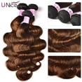 thumbnail image 3 of Unice Hair FB30 resaltar mechones de cabello humano postizo brasileño 3 ofertas de extensiones extensiones de cabello humano 100% liso/onda corporal, 3 of 5