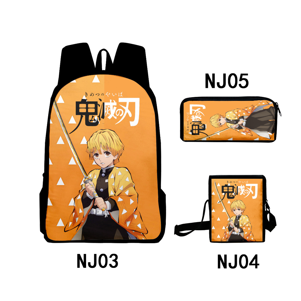 Agatsuma Zenitsu Multifunction Bookpack Unisex Comic Laptop Bag for