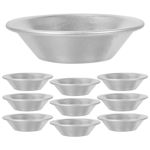 FELTECHELECTR 10 moldes antiadherentes de aleación de aluminio para tartas, pasteles, magdalenas, galletas, pudines, etc.