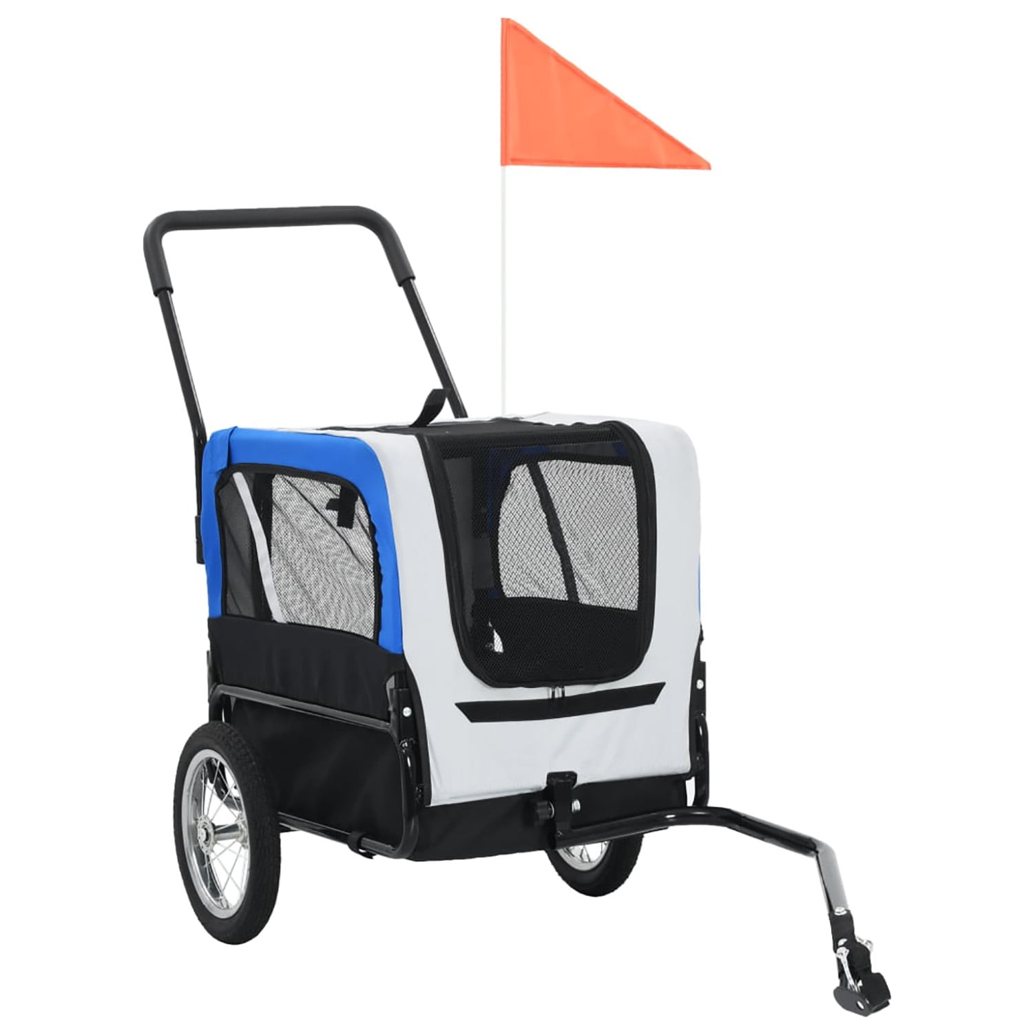Pefilos 45" Heavy Duty Dog Bike Trailer, Foldable Pet Stroller Bicycle Carrier, air wheel Pet Bike Trailer for Dogs, Blue Pefilos 45" Heavy Duty Dog Bike Trailer, Foldable Pet Stroller Bicycle Carrier, air wheel Pet Bike Trailer for Dogs, Blue