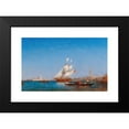 thumbnail image 2 of Félix Ziem 24x17 Black Modern Framed Museum Art Print Titled - Venice, the Basin of San Marco, 2 of 5