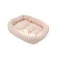 thumbnail image 2 of Nebwoak Orthopedic Pet Bed Washable, Pink Floral Bolster Dog Cat Bed for Small Medium Dogs & Cats, Machine Washable Soft Plush, 19.7x15.8 Inch, 2 of 6