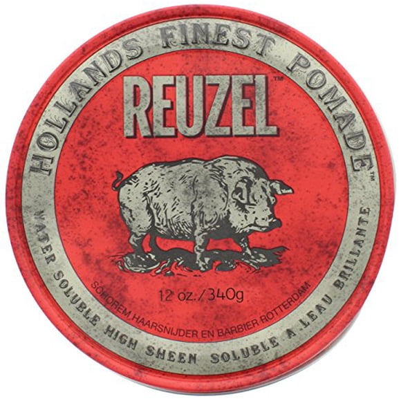 REUZEL Hair Pomade Hog, Red, 12 oz