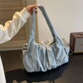 thumbnail image 4 of Bolsos de hombro con hilo de coser informales sólidos con compartimento interior suave 2024, bolsos de alta calidad para mujer, bolsos de mano de PU con cremallera para mujer, 4 of 5
