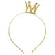 thumbnail image 1 of Aros para el pelo con corona dorada para niñas, elegante tocado de princesa, accesorios para el pelo para niñas pequeñas, para fiestas de cumpleaños y ocasiones especiales., 1 of 8