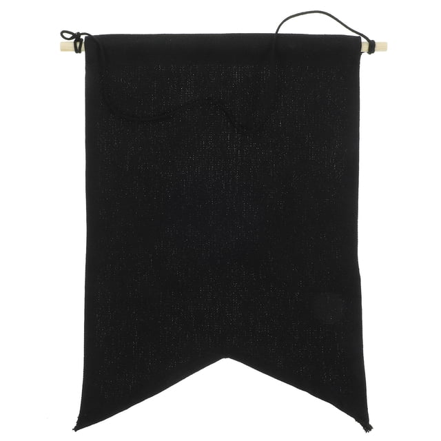 OULII Wall Hanging Banner Pin Wall Display Banner Black Canvas 1Pack