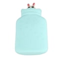 thumbnail image 4 of Silicone Hot Water Bottle, Explosion Proof Leak Proof Microwave Heating Beautiful Warm Water Bottle  For Cold Compress Pink,Blue, 4 of 8