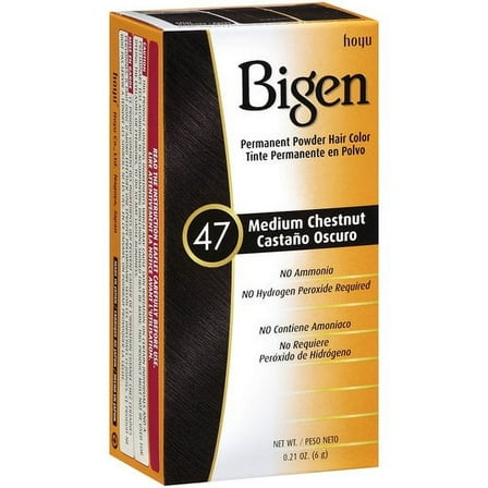 Bigen Permanent Hair Color Powder, Medium Chestnut 47, 0.21 oz