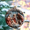 thumbnail image 2 of Xuniizn Nativity Ornaments, Acrylic Christmas Nativity Scene Ornaments - Christmas Tree Decorations for Home, Office, Xmas Tree, Hanging Ornament, Religious Gifts, Party Decor, Christmas Decorations, 2 of 6